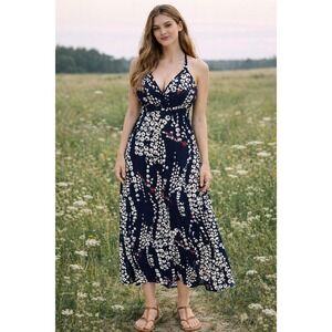bob's big boy blue cheese dressing Stunning Vintage Express Midi Silk Dress - Special Occasion main image 1
